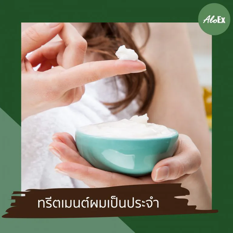 การหมักผมด้วยน้ำมันมะพร้าวหรือน้ำมันมะกอกบำรุงผมชุ่มชื้น