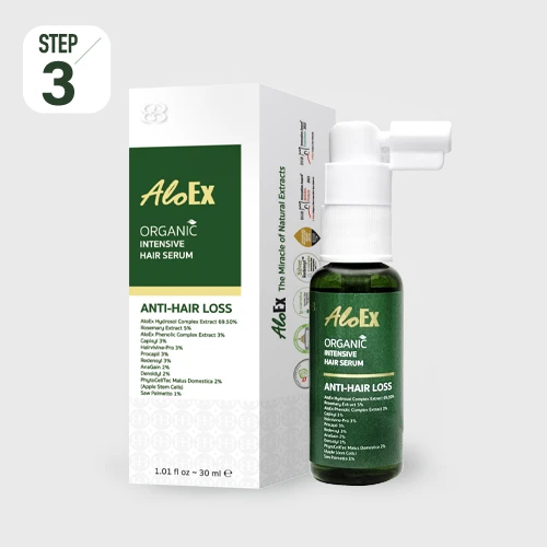 AloEx Organic Intensive Hair Serum เซรั่มบำรุงผมลดผมร่วงและผมหงอก