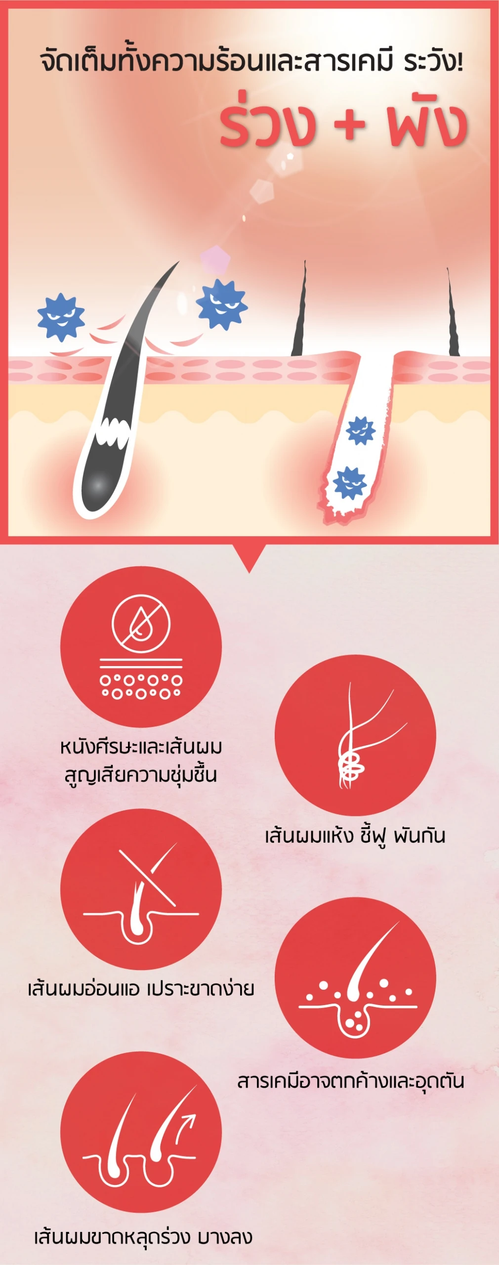 ร่วง + พัง