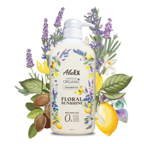 AloEx Everyday Organic Shampoo แชมพูกลิ่นฟลอรัลสระทุกวัน