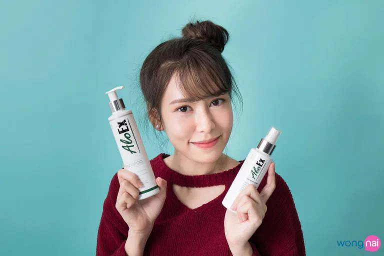ใช้แชมพูคู่กับเซรั่ม AloEx ได้ผลดีเป็น 2 เท่า