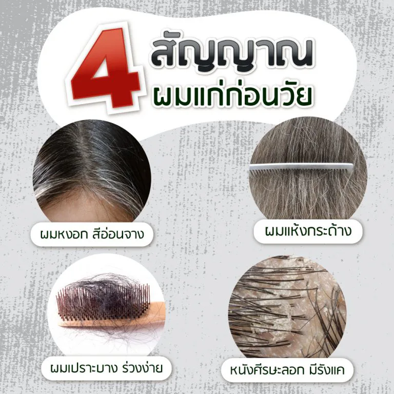 สาเหตุของผมแก่ก่อนวัยจากพันธุกรรมและพฤติกรรม