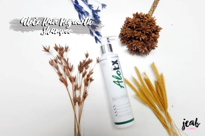 ขวดแชมพู AloEx หัวปั๊มทรงเรียวเปิดปิดล็อคได้