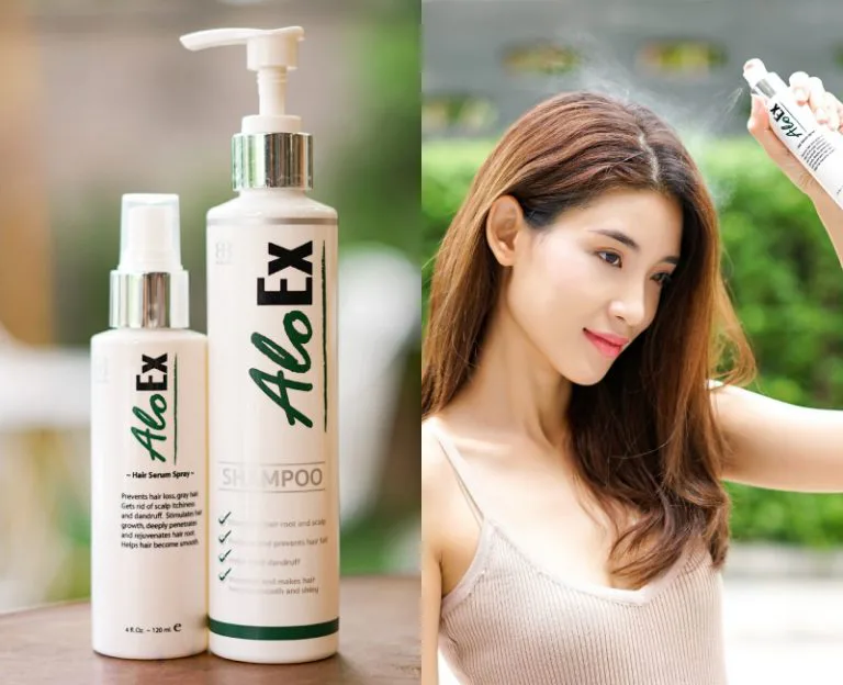 Janenipa แสดงชุดผลิตภัณฑ์แชมพูและเซรั่ม AloEx