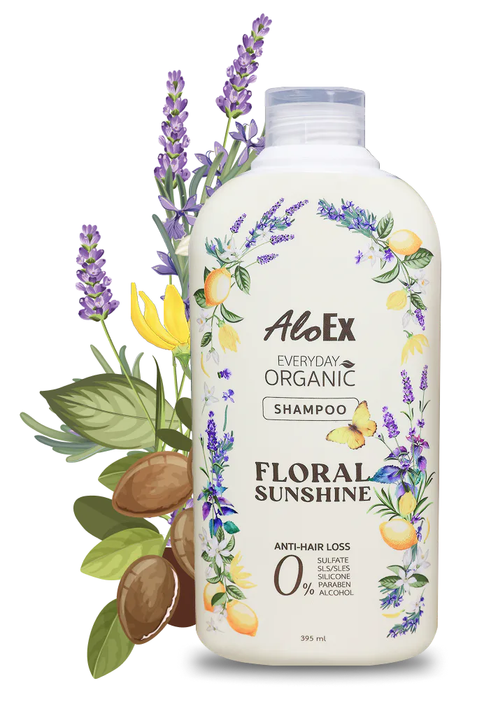 AloEx Everyday Organic Shampoo - Floral Sunshine