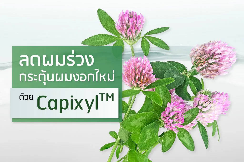 ลดผมร่วง กระตุ้นผมงอกใหม่ ด้วย Capixyl